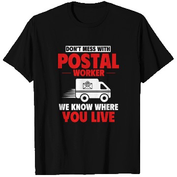 Discover Postal Worker, Post Man T Shirts