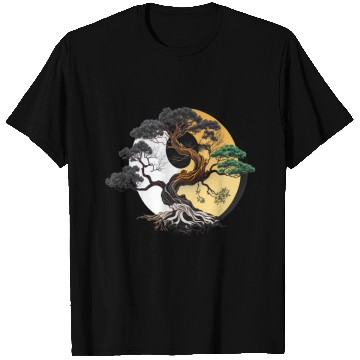Discover Yin and Yang Bonsai Tree T Shirts