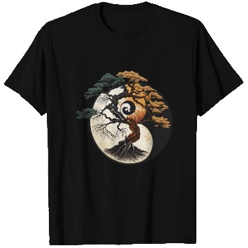 Discover Yin and Yang Bonsai Tree T Shirts