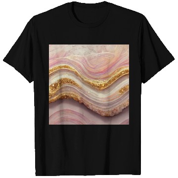 Discover Pink Agate Geode Stone T Shirts