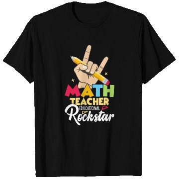 Discover Math Teacher Educational Rockstar School Education T Shirts