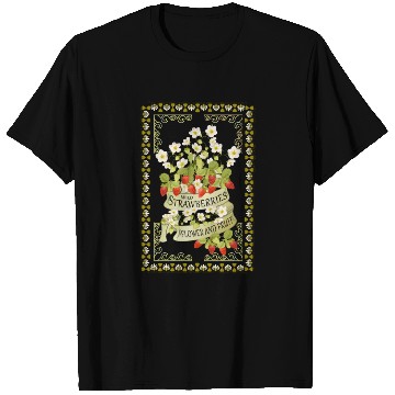 Discover Vintage-Wild strawberries - Blossoms and fruit T Shirts