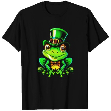 Discover Saint Patrick's Day Frog Lucky Charm T Shirts
