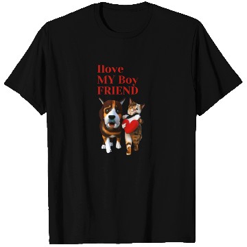 Discover love my boy friend T Shirts