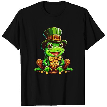 Discover Magic Frog With St. Patrick's Day Top Hat T Shirts
