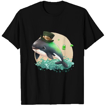 Discover St Patrick's Day Irish Cute Orca Saint Patrick T Shirts