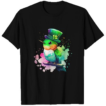 Discover St Patrick's Day Irish Hummingbird Saint Patrick T Shirts