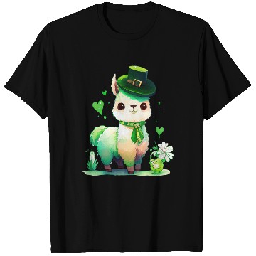 Discover St Patrick's Day Irish Funny Llama Saint Patrick T Shirts