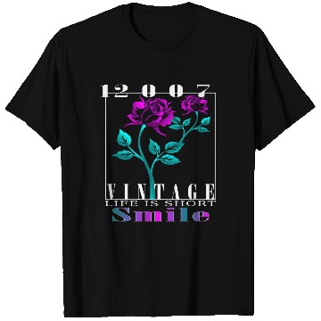 Discover 2007 Born Vintage Rose Gift T Shirts