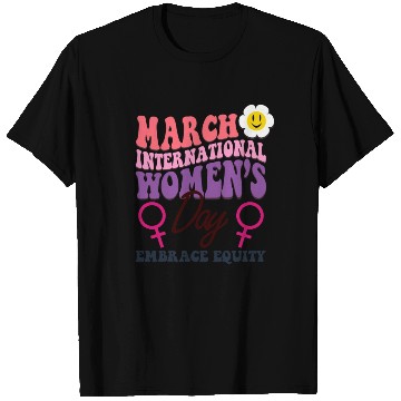 Discover International Women's Day 2023 Theme Embrace Equit T Shirts