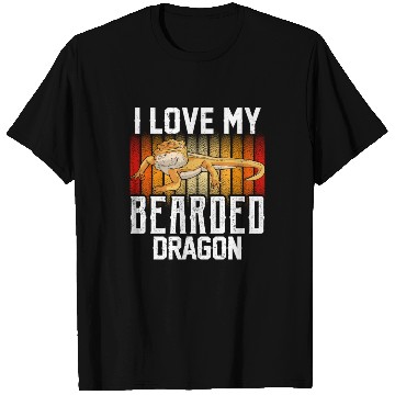 Discover I Love My Bearded Dragon Animal Reptile Pet Lover T Shirts