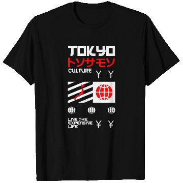 Discover Tokyo Culture Live the Expensive Life T Shirts