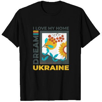 Discover Print Ukraine sunflower T Shirts