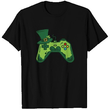 Discover St Patricks Day Boys Men Controller Gaming Gamer T Shirts