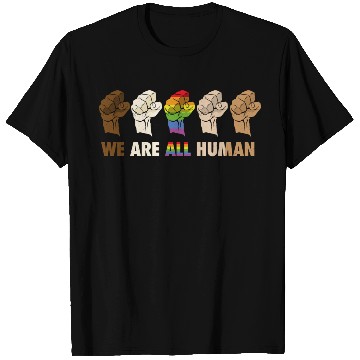 Discover We are all Human - Pride Diversity T Shirts