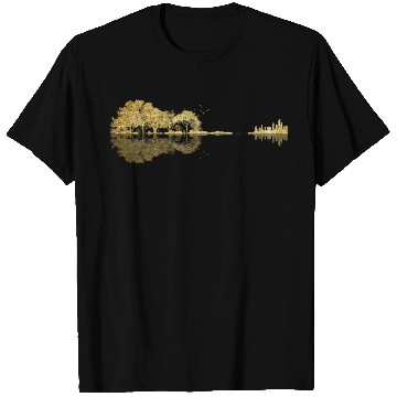 Discover Guitar Nature Trees Birds T Shirts