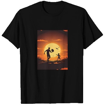 Discover Ultimate Frisbee Fans Father and Son Playing T Shirts