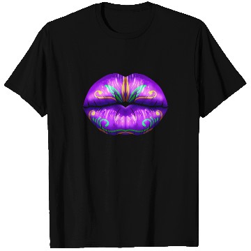 Discover Purple Lips For Mardi Gras T Shirts