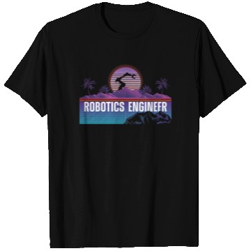 Discover Robot Robotics Engineer Retro T Shirts