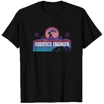 Discover Robot Robotics Engineer Retro T Shirts