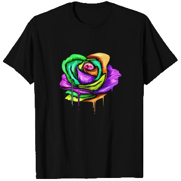 Discover Painted And Colored Rose For Mardi Gras T Shirts