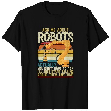 Discover Robot Robotics Engineer Retro T Shirts