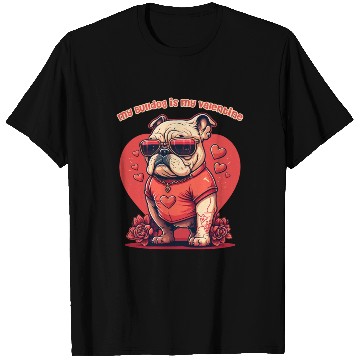 Discover My Bulldog is My Valentine T Shirts