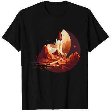 Discover Vintage Space Science Mars Fiction Geek Solar T Shirts