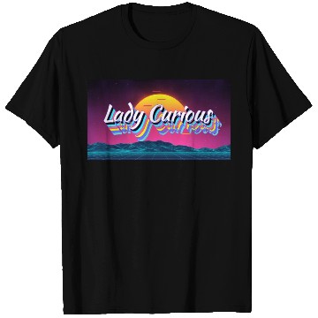 Discover Lady Curious Neon Title T Shirts