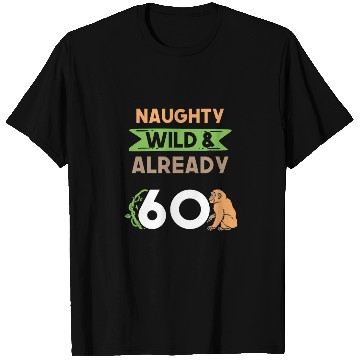 Discover Gift 60 years birthday women Ape Monkey T Shirts