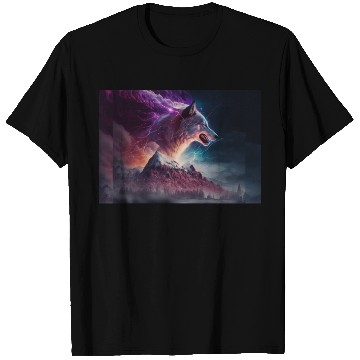Discover Electric Mountain, Violet Skies, and a Luminous Wo T Shirts
