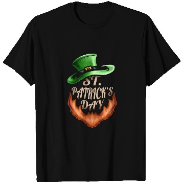Discover Green Hat And Red Beard Logo For St Patricks Day T Shirts
