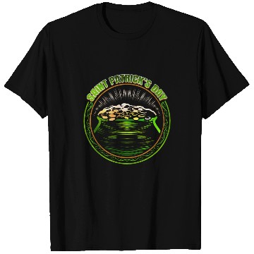 Discover Pot Of Gold Logo For St Patricks Day T Shirts