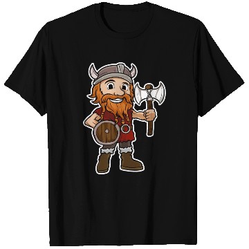 Discover Viking Warrior Valhalla Norman Odin Axe T Shirts