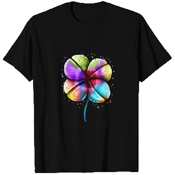 Discover LGBTQ Colorful Four Leaf Clover Shamrock St T Shirts