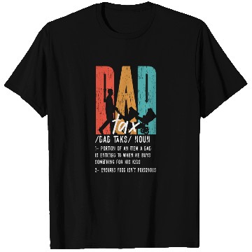 Discover Vintage Dad Tax Definition Men Funny Father's Day T Shirts