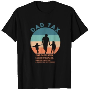 Discover Vintage Dad Tax Definition Men Funny Father's Day T Shirts
