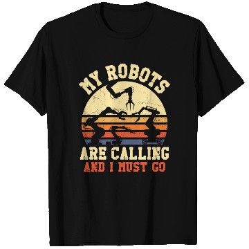 Discover Robot Robotics Engineer Retro T Shirts