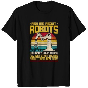 Discover Robot Robotics Engineer Retro T Shirts
