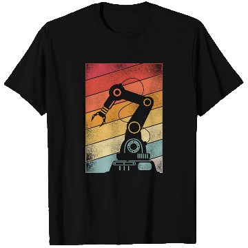 Discover Robot Robotics Engineer Retro T Shirts