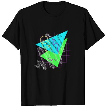Discover 90's Neon Shapes T Shirts
