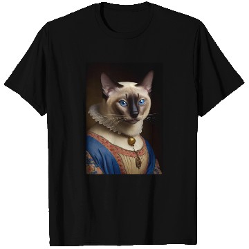 Discover Siamese Cat Breed Portrait Royal Renaissance Anima T Shirts