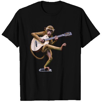 Discover Guitar monkey T Shirts