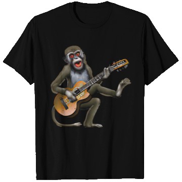 Discover Guitar monkey T Shirts