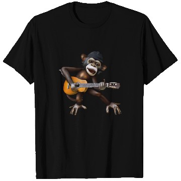 Discover Guitar monkey T Shirts