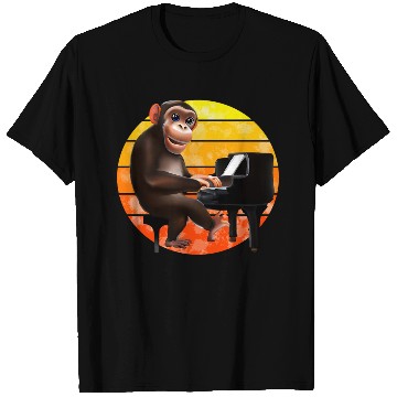 Discover Monkey at the piano T Shirts