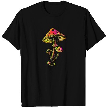 Discover Psychedelic Mushrooms Illustration T Shirts