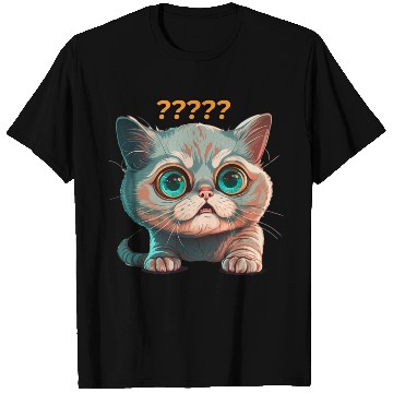 Discover funny cat surprised T Shirts