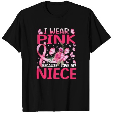 Discover I Wear Pink Because I Love My Niece Breast Cancer T Shirts