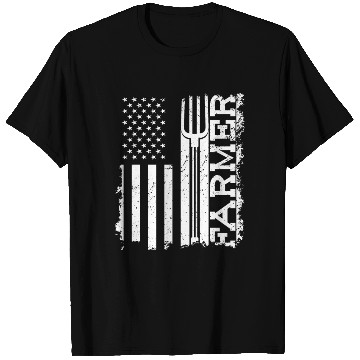 Discover American Flag Patriotic Farmer Farming T Shirts